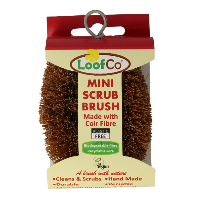 Mini brosse à vaisselle en noix de coco bio 1 pièce