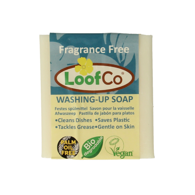LoofCo Washing-up Soap Palm Oil-Free Fragrance-Free Organic 1 Piece