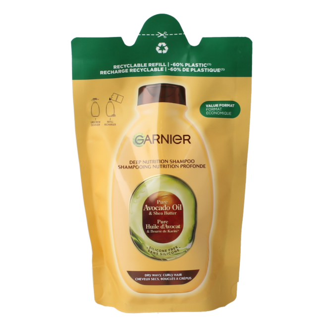 Champú Garnier Original Remedies Aguacate y Manteca de Karité recarga 250 ml