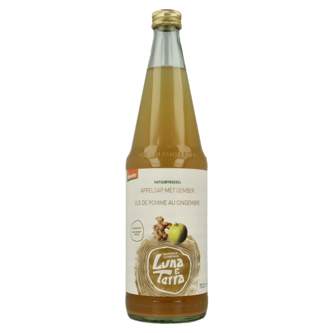 Jus de pomme au gingembre trouble naturel demeter bio 700 ml