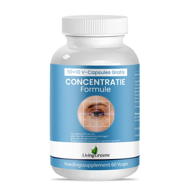 Concentration Formula 50 + 10 60 Vegetarian Capsules