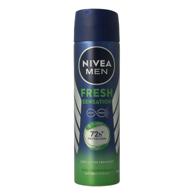 Men deodorant spray fresh sensation 150 Milliliter