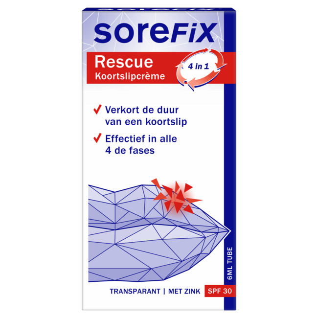 Crema para el herpes labial Rescue 6 ml