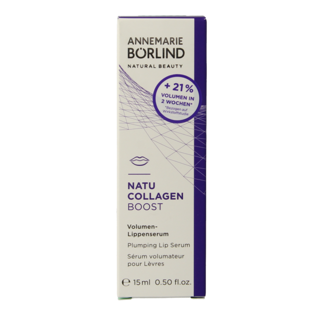 Natu Collagen Boost Pflaumen-Lippenserum 15 Milliliter
