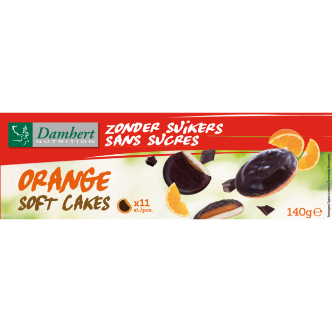 Soft Cakes Orange zuckerfrei 140 Gramm
