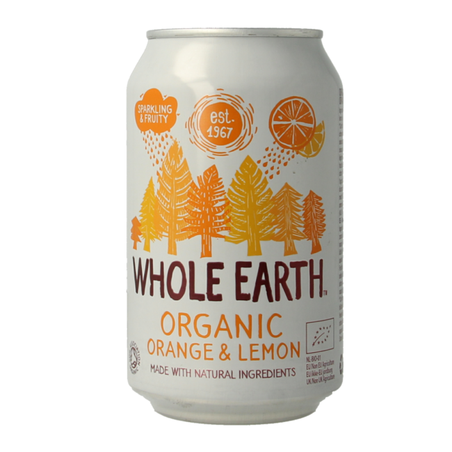 Sparkling Orange & Lemon Organic 330 Millilitre