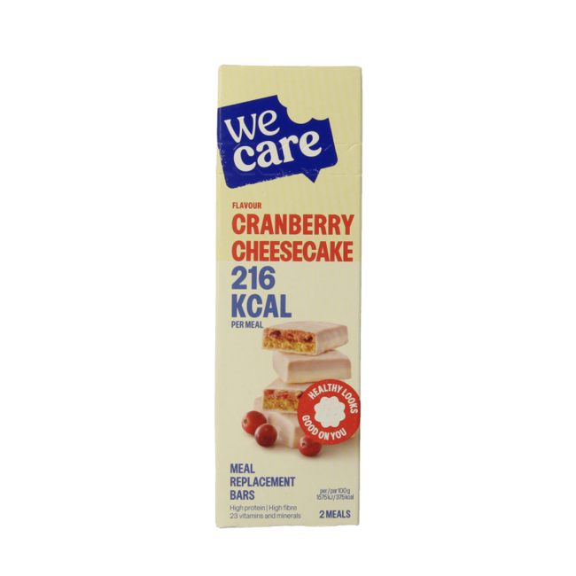 Barres substituts de repas cranberry cheesecake 116 g