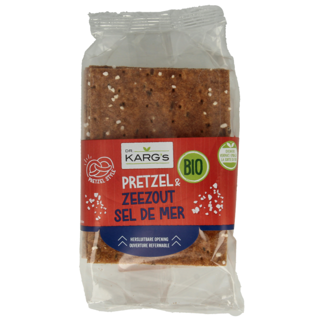 Crackers pretzel zeezout bio 200 Gram