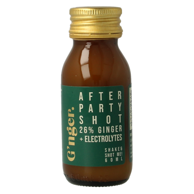 Shot gember vruchtensap after party 60 Milliliter