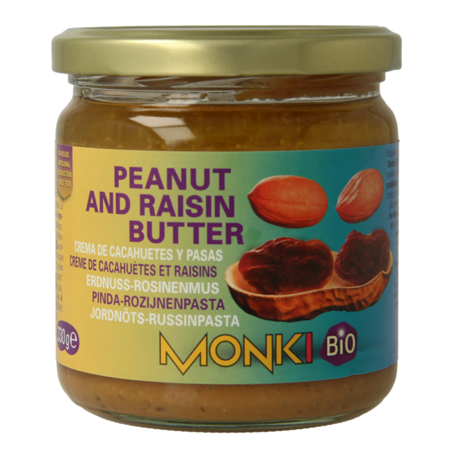 Organic Peanut & Raisin Spread 330g
