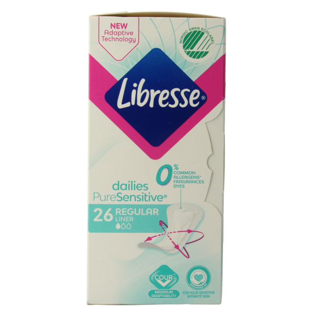 Protège-slips Libresse PureSensitive Normal 26 pièces