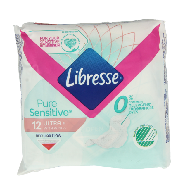 Compresas Libresse PureSensitive Ultra Normal 12 unidades