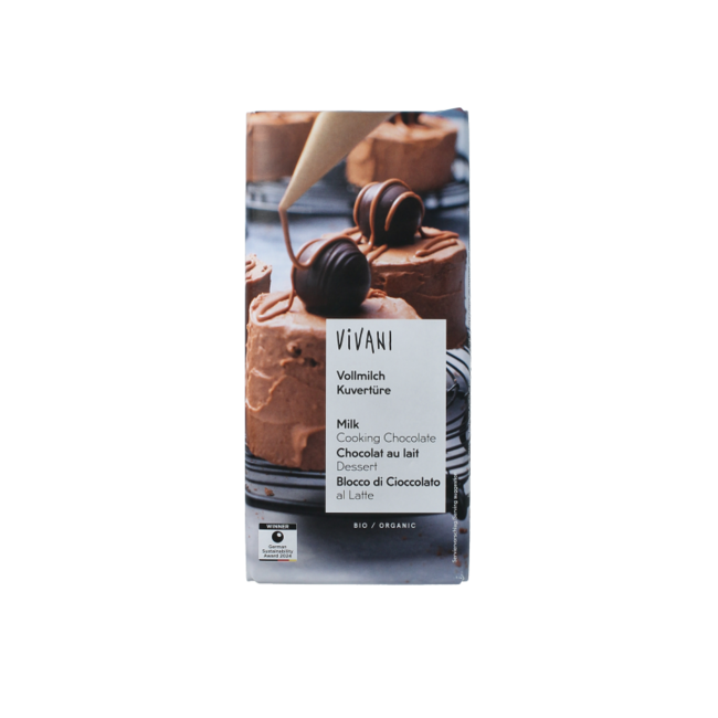 Couverture smeltchocolade melk bio 150 Gram