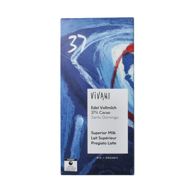 Chocolate con leche Superior 37% bio 80 g