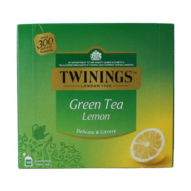 Tè Verde al Limone in Bustine (50 Pezzi)