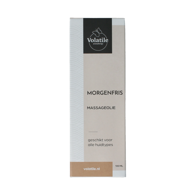 Huile de massage Fraîcheur Matinale flacon verre avec pompe 100 ml