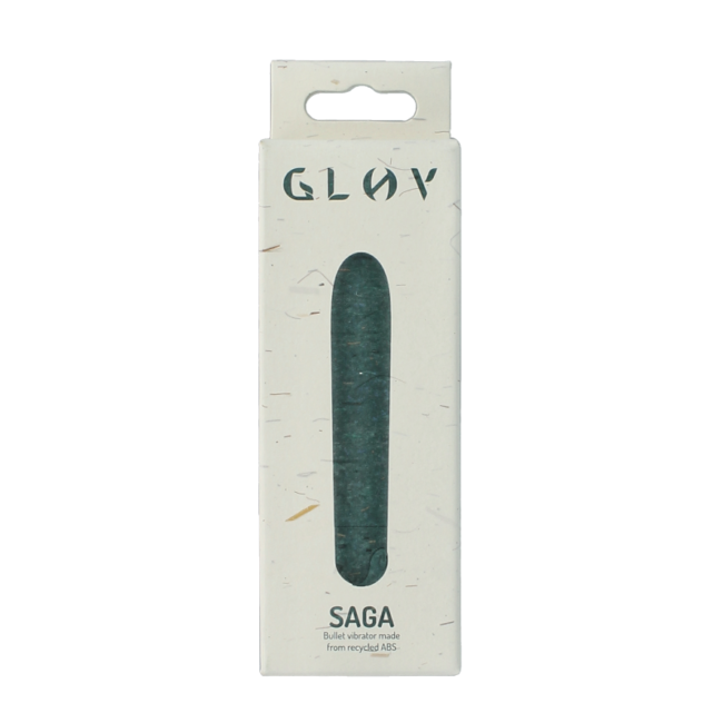 Vibrador de bala ecológico Saga verde 1 unidad