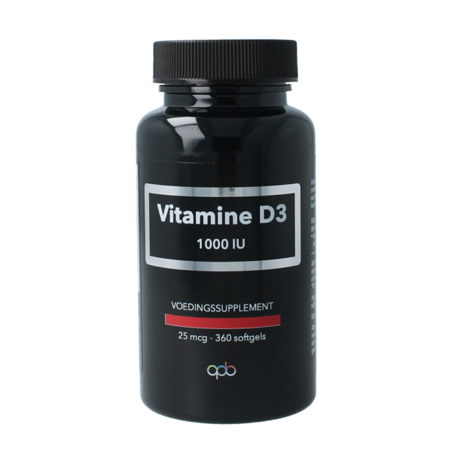 Vitamine D3 1000 UI 25 mcg 360 capsules molles