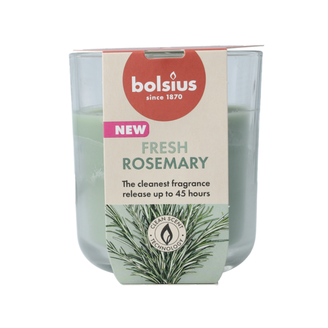 Candela Profumata in Vaso 97/85 True Scents Rosmarino 1 Pezzo
