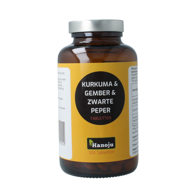 Kurkuma + Imbir + Piperyna 500mg 300 Tabletek