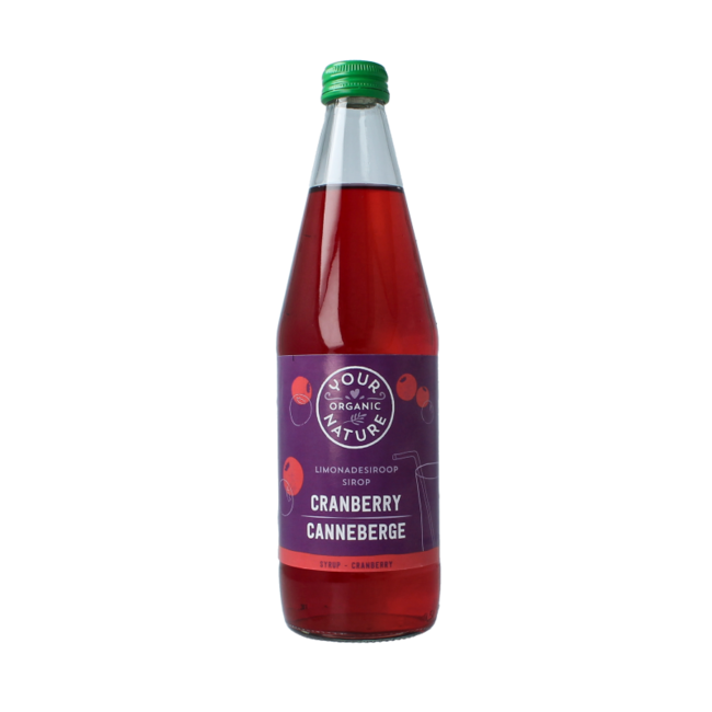 Sirop de limonade canneberge bio 500 millilitres
