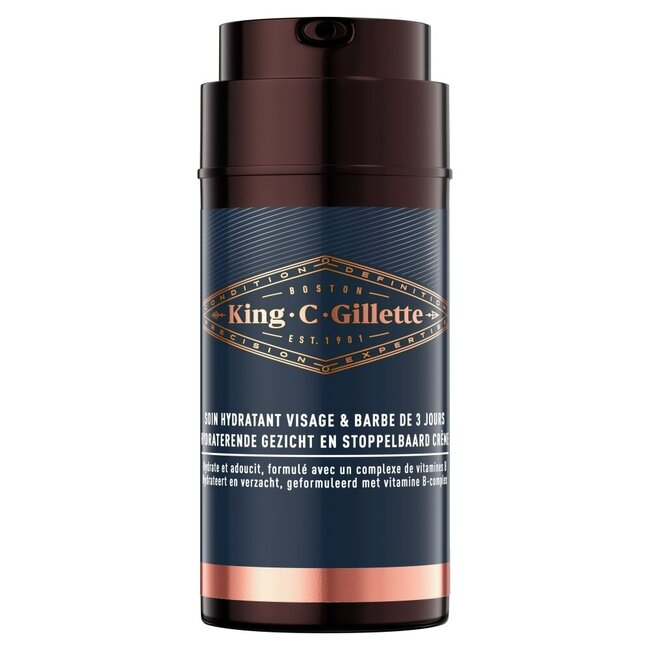 King C. Gillette Face and Stubble Moisturiser 100ml