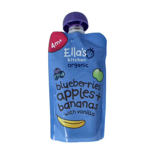Blueberries apples & bananas & vanille 4+ mnd bio 120 Gram