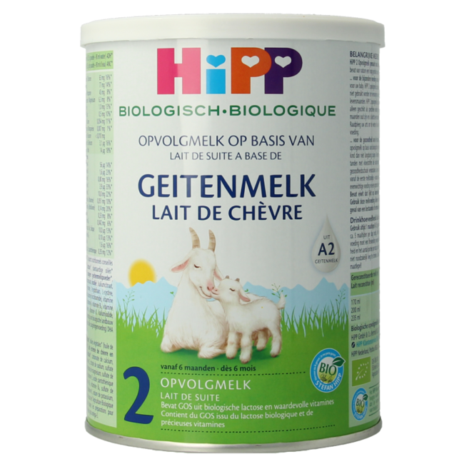 Lait de suite biologique 2 à base de lait de chèvre 400 g