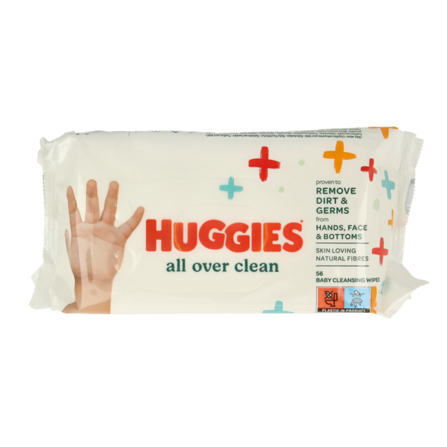 Chusteczki uniwersalne Huggies All Over Clean 56 sztuk