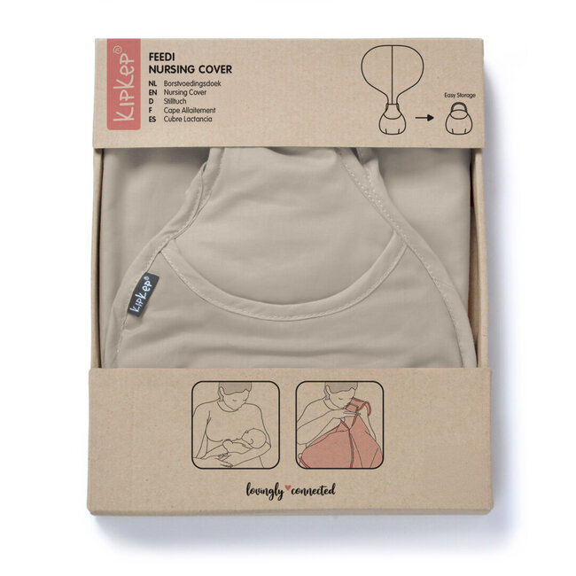 Tablier d'allaitement Feedi KipKep, coton beige cookie, 1 pièce