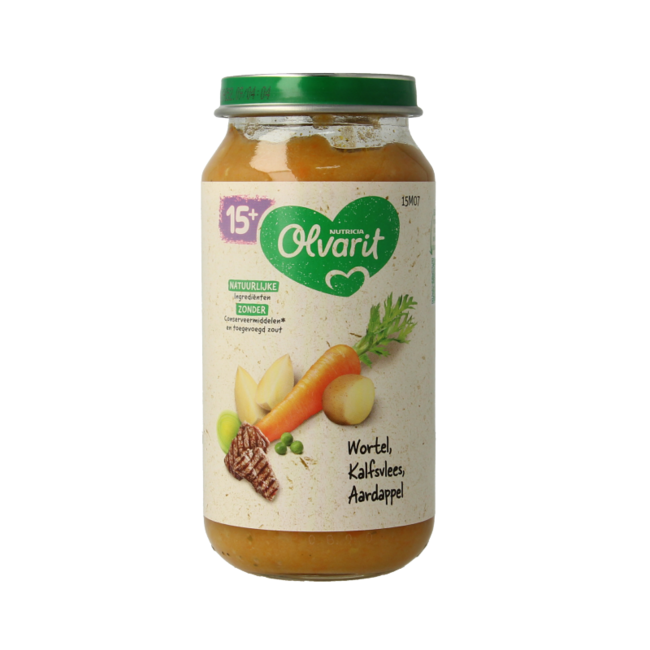 Olvarit Carotte Veau Pomme de terre 15M07 250 g