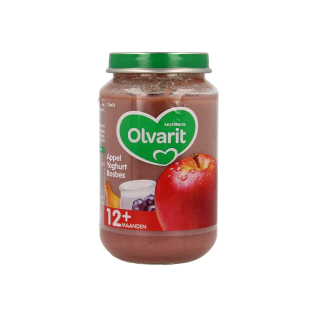 Pomme yaourt myrtille 12M54 200 Grammes