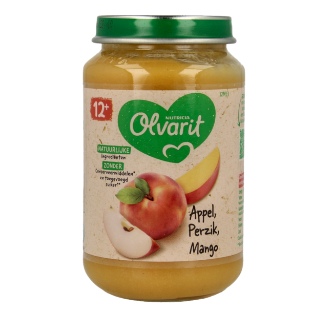 Manzana melocotón mango 12M53 200 gramos