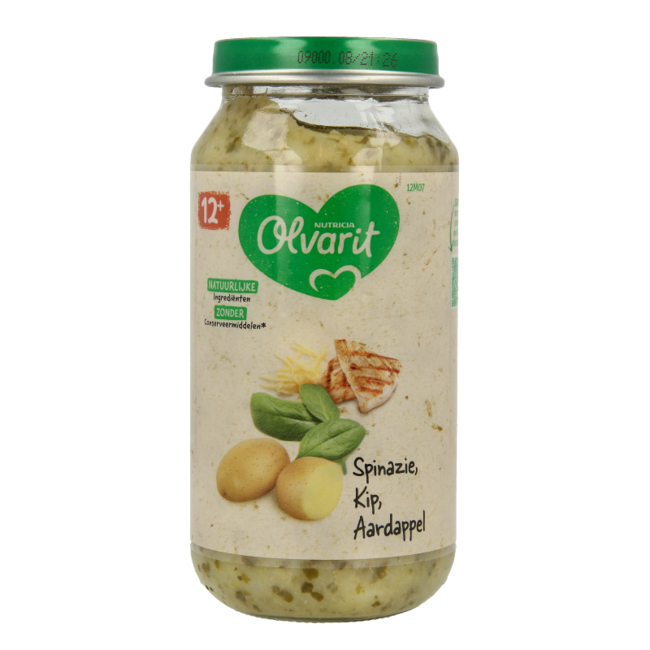 Szpinak kurczak ziemniaki 12M07 250 Gram