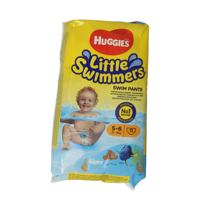 Pieluchomajtki do pływania Little Swimmers rozmiar 5-6 (12-18 kg), 11 sztuk