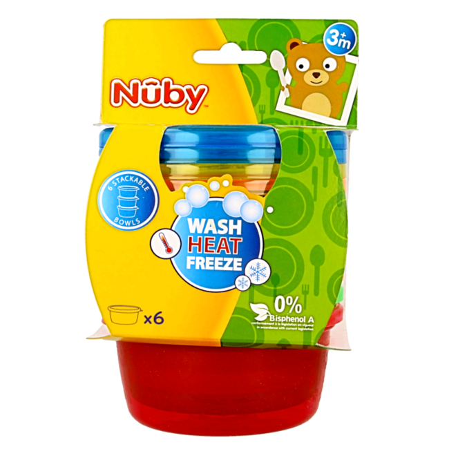 Cuencos para snacks con tapa 300 ml 6 unidades