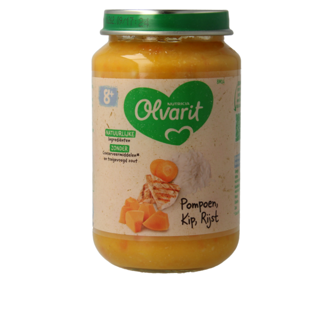 Citrouille poulet riz 8M14 200 g