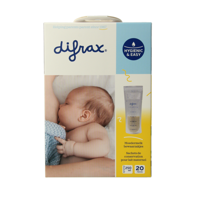 Difrax Breast Milk Storage Bags 20 Pieces