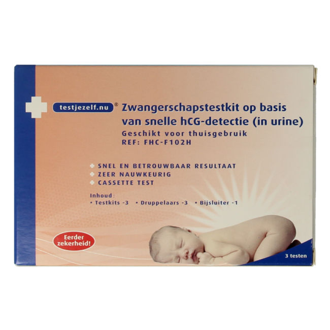 Test de grossesse cassette (lot de 3)