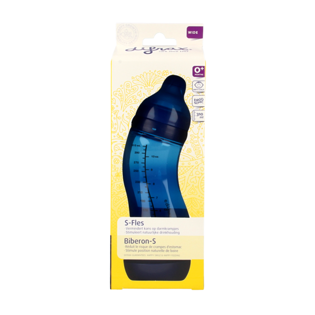 Biberon a S a Collo Largo 310ml Assortito 1 Pezzo