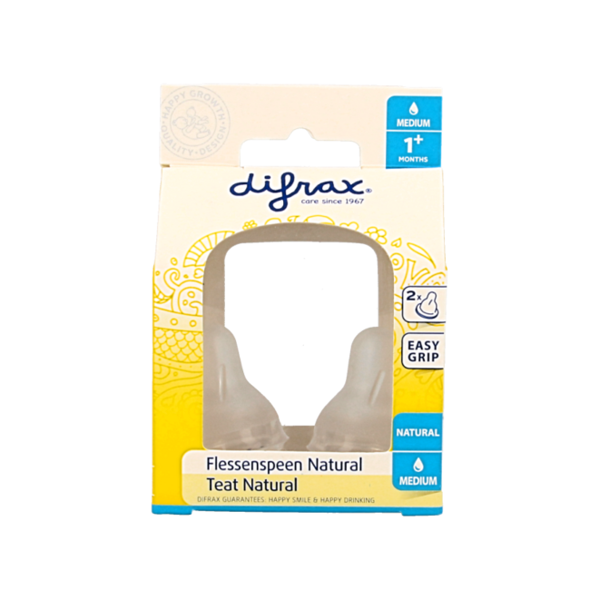 Flaschensauger Medium Natural, 2 Stück