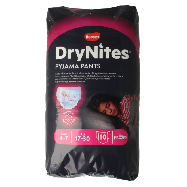 Drynites fille 4-7 ans 10 pièces