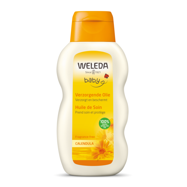 Calendula baby verzorgende olie 200 Milliliter