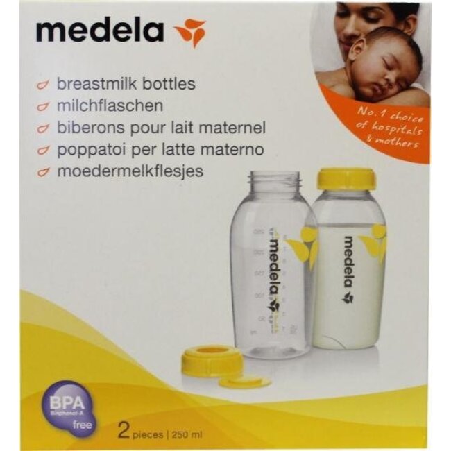 Medela Milk Bottle 250ml, Pack of 2