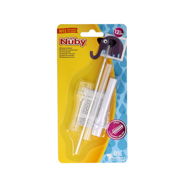 Replacement Non-Spill Straw Set for Flip-It 12+ Months 1 Piece