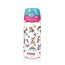 Gobelet paille souple bouton-poussoir rose 540ml 4+ ans 1 pièce