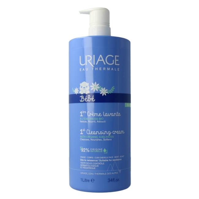 Uriage Bébé 1ère Crème Lavante 1 Liter