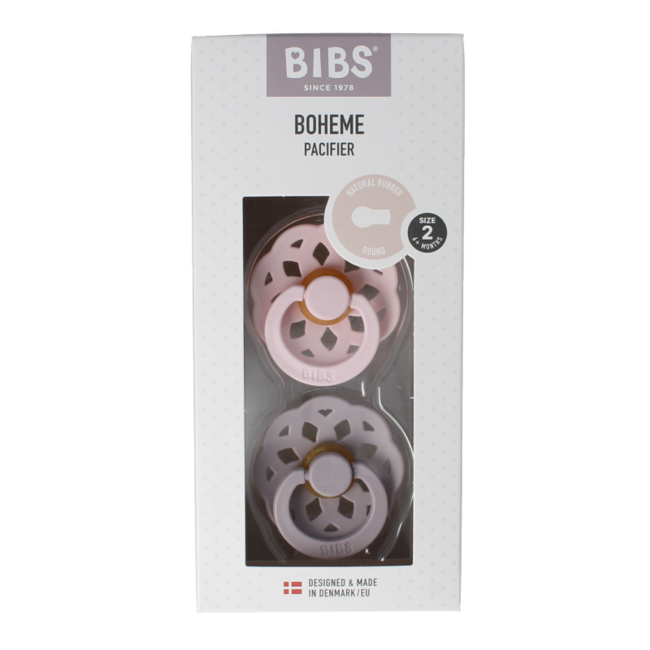 Sucette taille 2 blossom lilas lot de 2