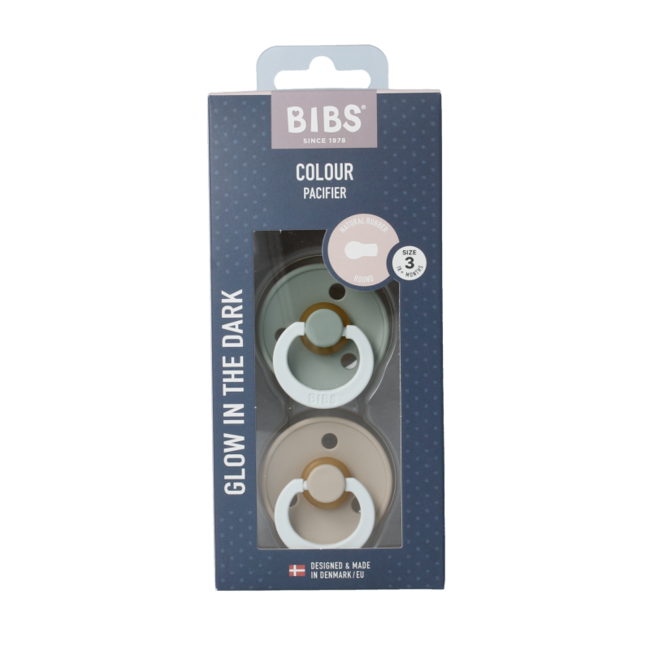 Ciuccio Bibs Taglia 3 Sage Vanilla Night, 2 Pezzi