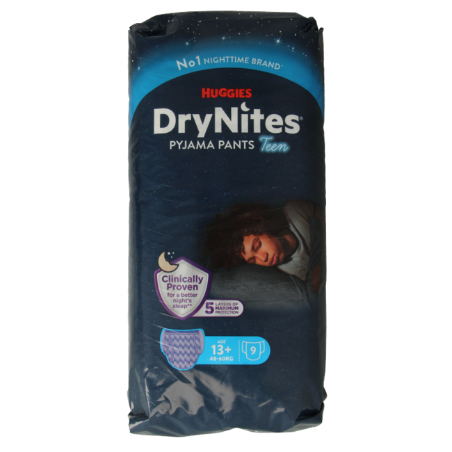 DryNites Teen Boy 13+kg 9 Pack